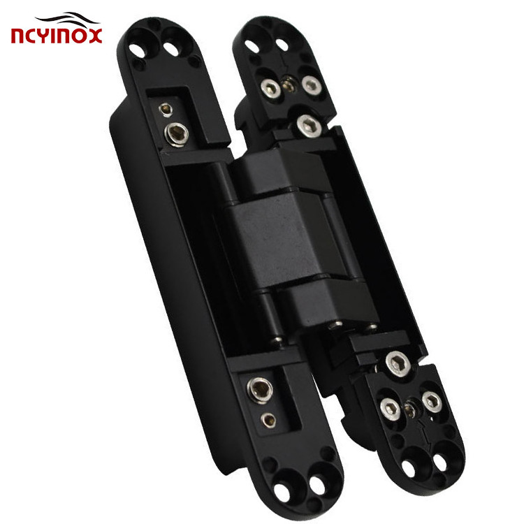 Heavy duty wood hidden cross hardware Three Direction Adjustable Hidden Invisible Concealed Hinge