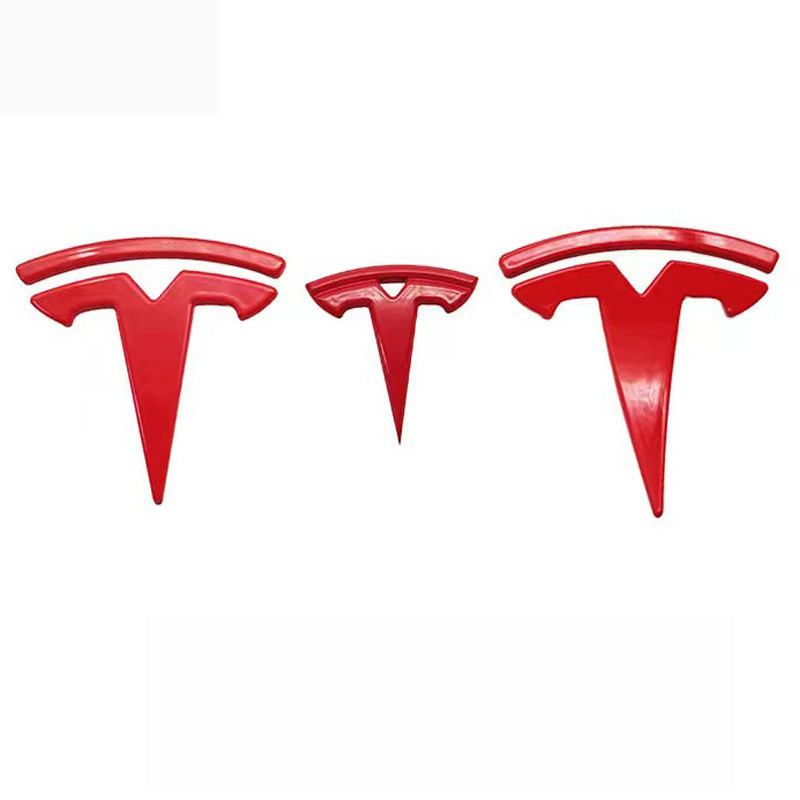 Car Badge Decals for Front Back Decorative Logo Rear Tail Label Exterior Accessories For Tesla Model 3/Y