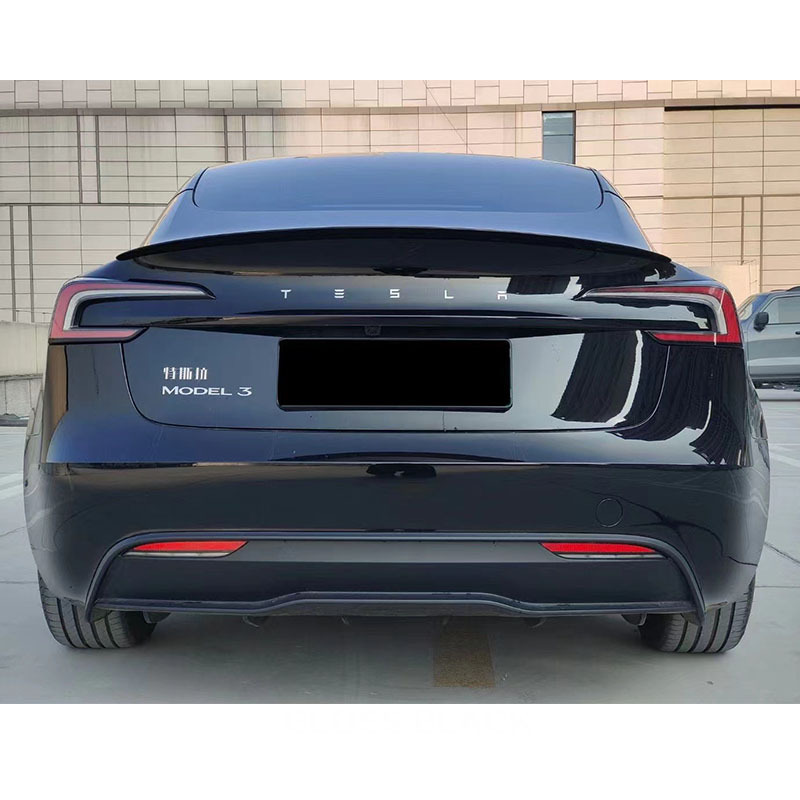 High quality Rear Truck Spoiler Wing ABS Carbon Fiber Style Car Spoilers For Tesla Model 3 highland