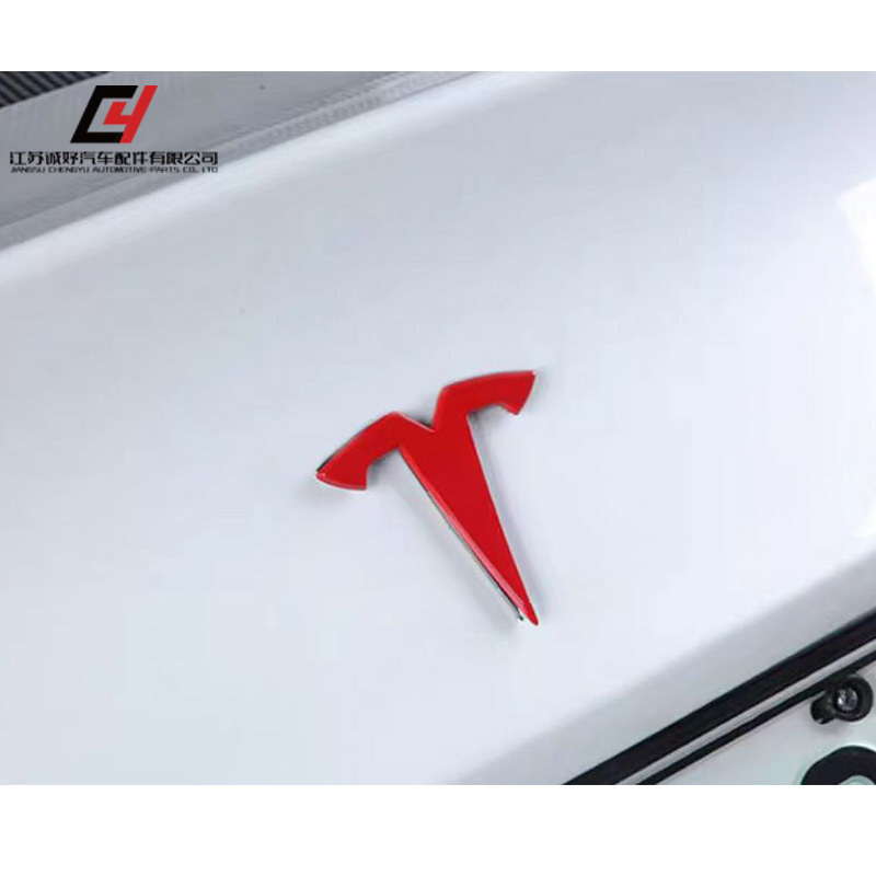 Car Badge Decals for Front Back Decorative Logo Rear Tail Label Exterior Accessories For Tesla Model 3/Y