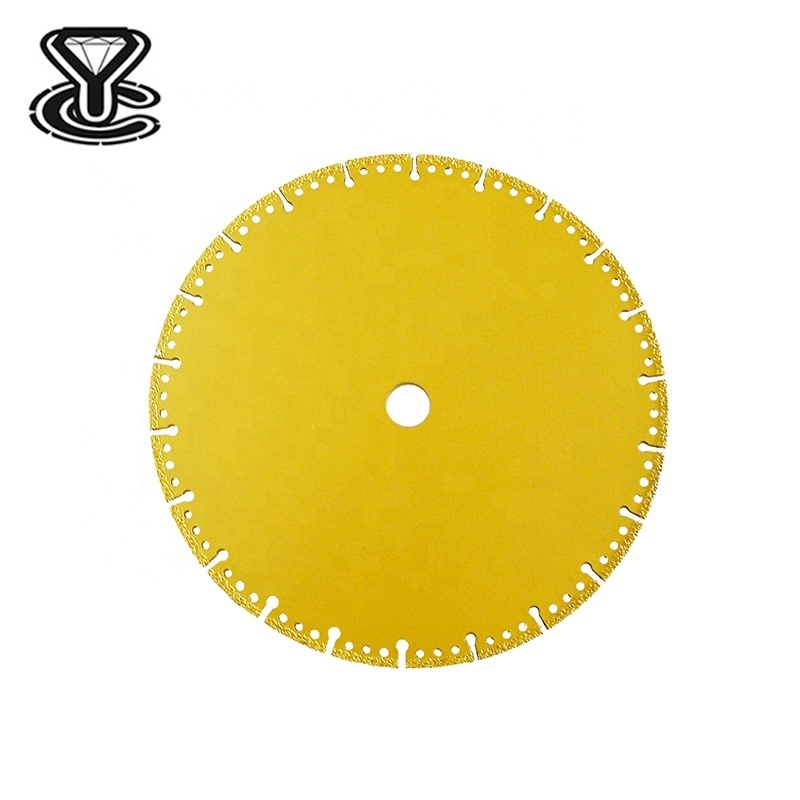 16inch Factory Price Vacuum Brazed Diamond Saw Blade For Cutting Cast Iron Marble Metal Stainless Steel Fire Emergency