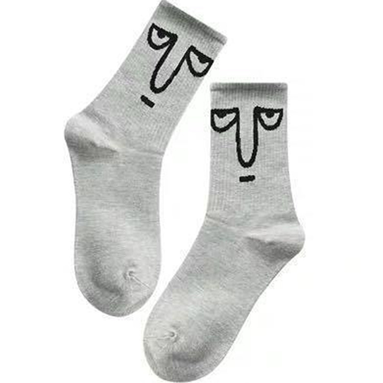 Hosiery ladies fashion beggars holes in cotton socks in the tube pure hand-cut pile socks ins calf socks