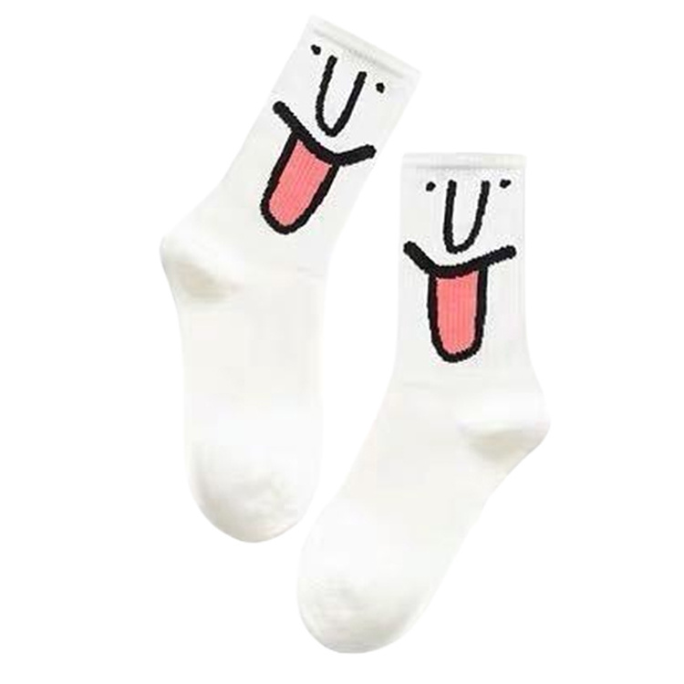 Hosiery ladies fashion beggars holes in cotton socks in the tube pure hand-cut pile socks ins calf socks