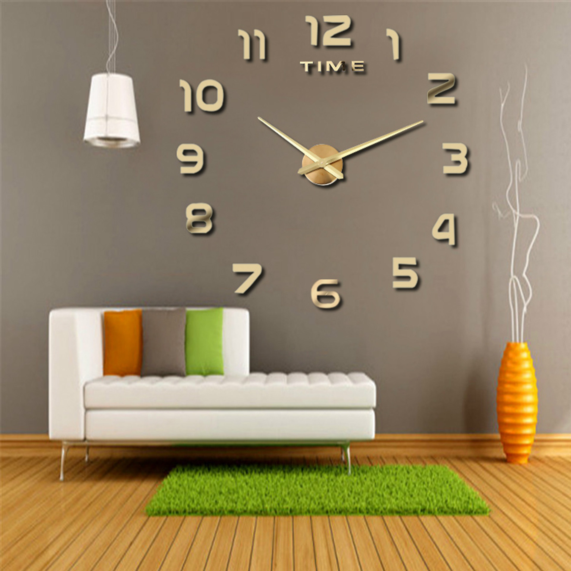 High Quality DIY Acrylic Wall Clock Bedroom Living Room Kitchen Home Decor 3d Wall Clock