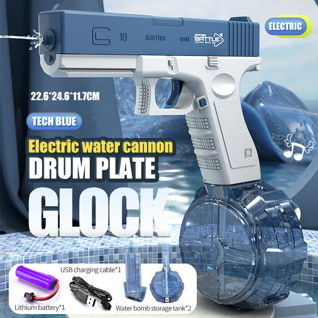 2024 Hot Pistol Electric Water Gun Water War Fight Toys Automatic Strong power Water Toy Guns For Kids Summer Outdoor toys 1911