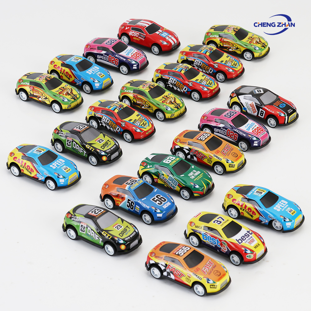 Wholesale 1:64  Hot Free Wheel Diecast Car Pull Back Mini Toy Car Scale Hobby Model Toy Model Vehicles wind-up toy