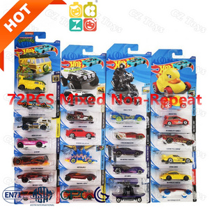 Hot Free Wheels Original Genuine 72PCs/Set Diecast Cars Mixed Random Alloy Car Set Truck Model Toys 1:64 Wheels Diecast Toys