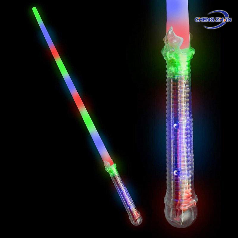 Factory Wholesale High Brightness Led Light Laser Swords Toy Flashing Light Up Toys for Kids glowing luminous sword star