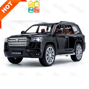 Cheap Wholesale Diecast Vehicle Toys 1/24 Simulation Land Cruiser LC300 Pull Back Model Car Diecast Toy