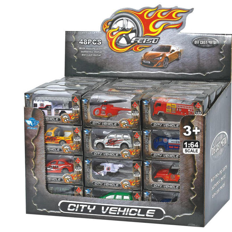 Factory Wholesale 1:64 die cast toy car for children  Factory direct sale kids hot Free wheel die cast toy car for children