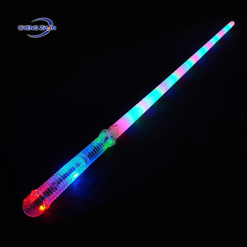 Factory Wholesale High Brightness Led Light Laser Swords Toy Flashing Light Up Toys for Kids glowing luminous sword star