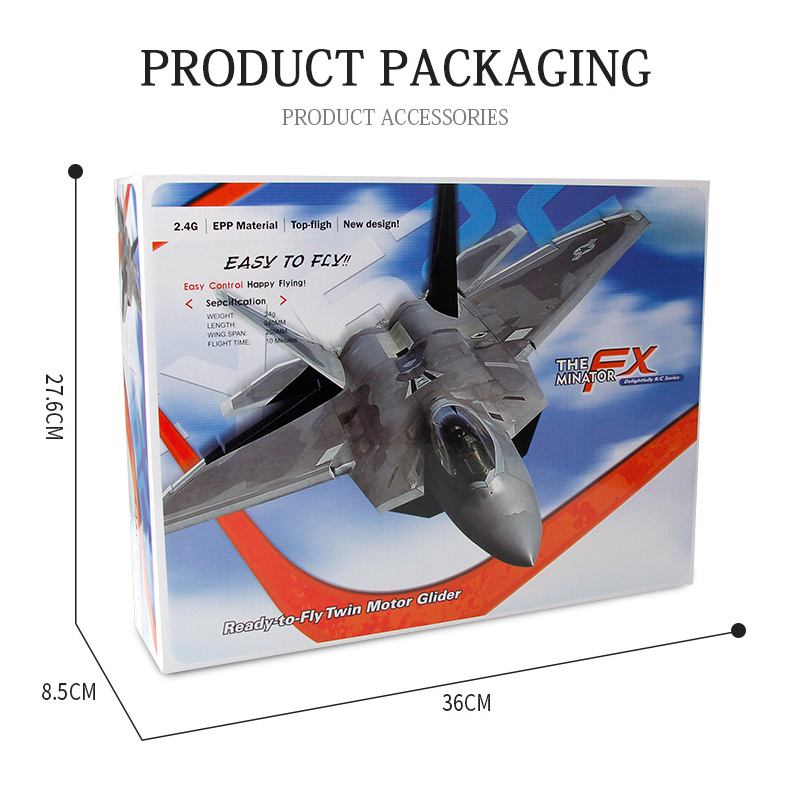 FX622 RC Plane Toys 2.4G EPP Foam RC Aircraft Plane Radio Control Fighter F22 Mini Glider Model