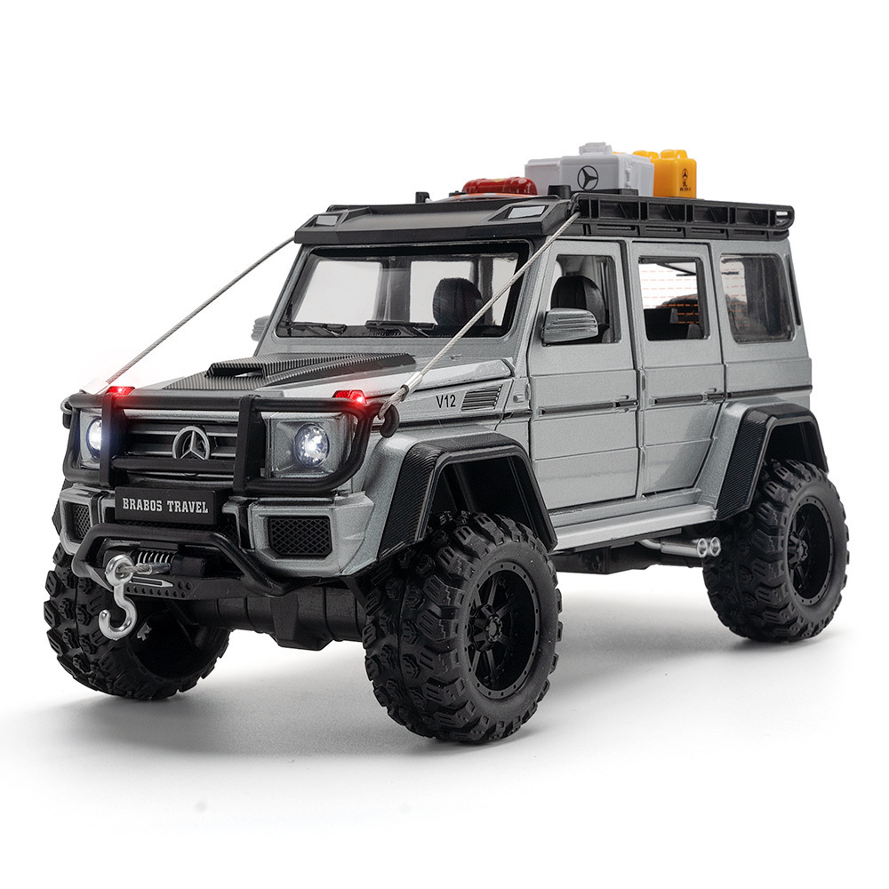 1/24 Benz Brabus G550 Diecast Alloy Model Car Collection Toy Small Mini Simulation Indoor Decoration