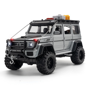 1/24 Benz Brabus G550 Diecast Alloy Model Car Collection Toy Small Mini Simulation Indoor Decoration