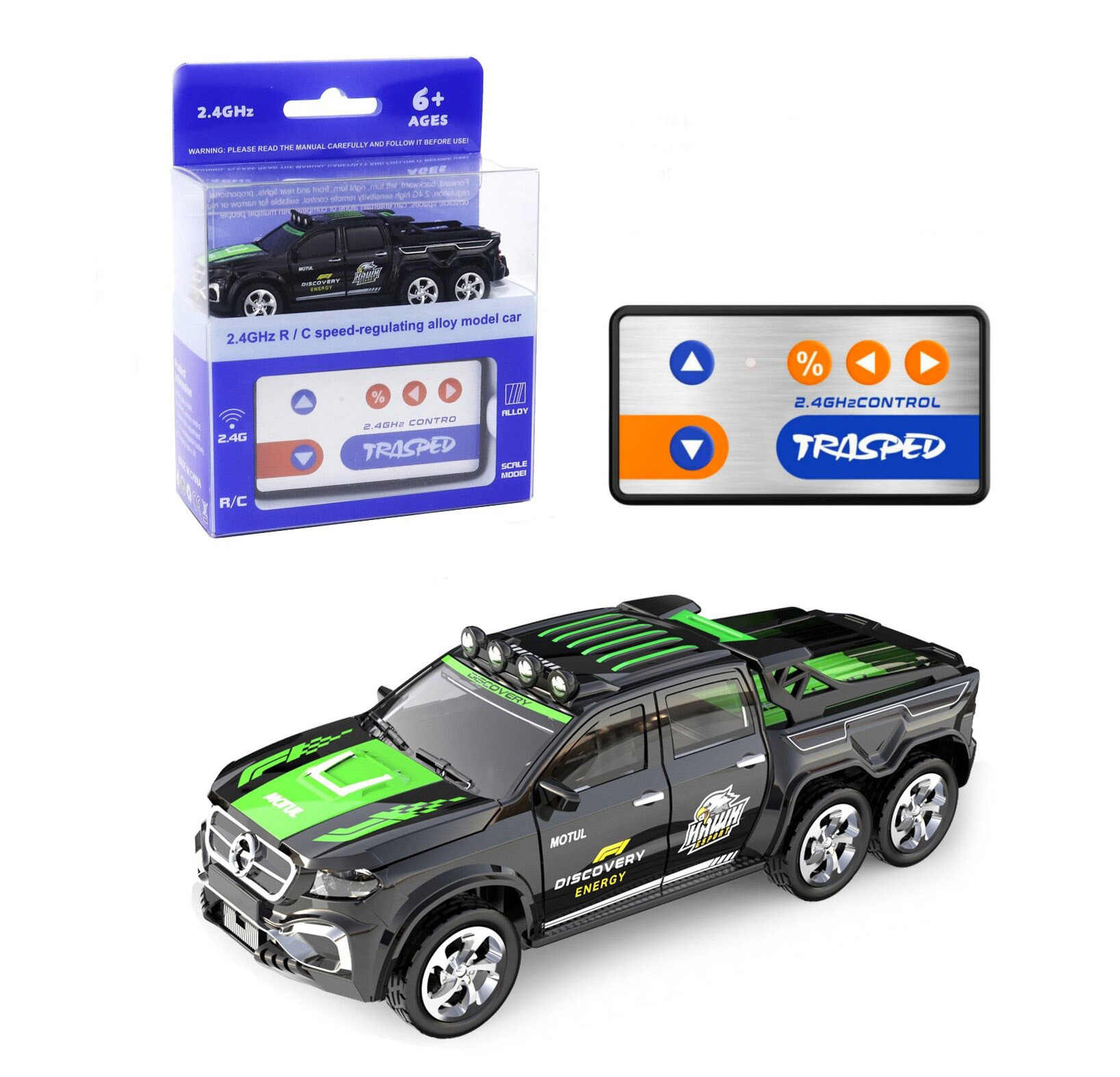 27 Styles 1/64 Adjustable Speed RC Car Remote Control Metal Mini RC Off-Road Truck Car with Light