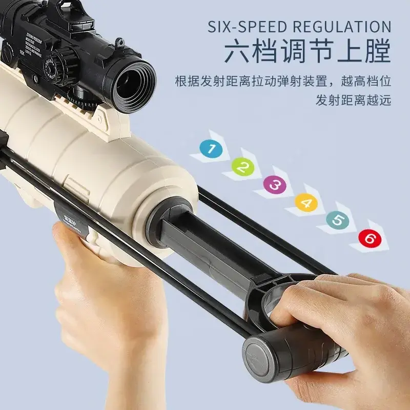 12pcs sets adjustable shooting range Snowball Blaster Gun Launcher  Outdoor Snow Sand Molds