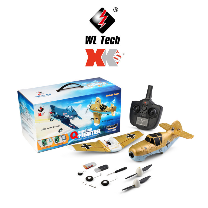 WLtoys XK A250 Airplane BF-109 Radio Control Toys 2.4G 4CH EPP Rc Fighting rc plane for kids