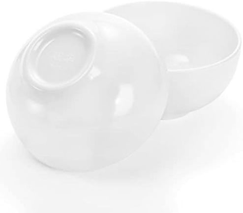 ZENFUN Soup Bowls Melamine Salad Bowls, Unbreakable Bowls Dinnerware Sets CLASSIC 8 Pack 25 Oz Melamine Bowls Set, White