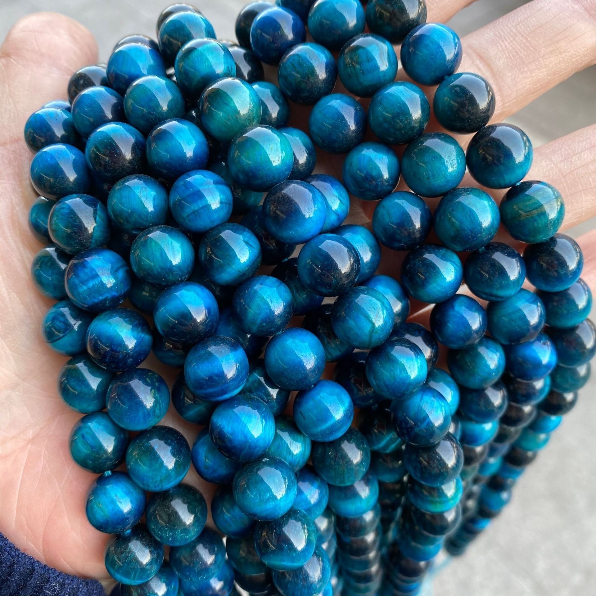 Wholesale Natural gemstone Tiger eyes beads Round loose stone bracelet jewelry 6 8 10 mm crystal beads for jewelry making