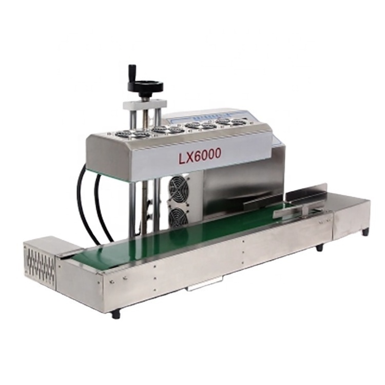 LX-6000 High Quality Continuous Induction aluminum foil cup Bottle Sealing Machine