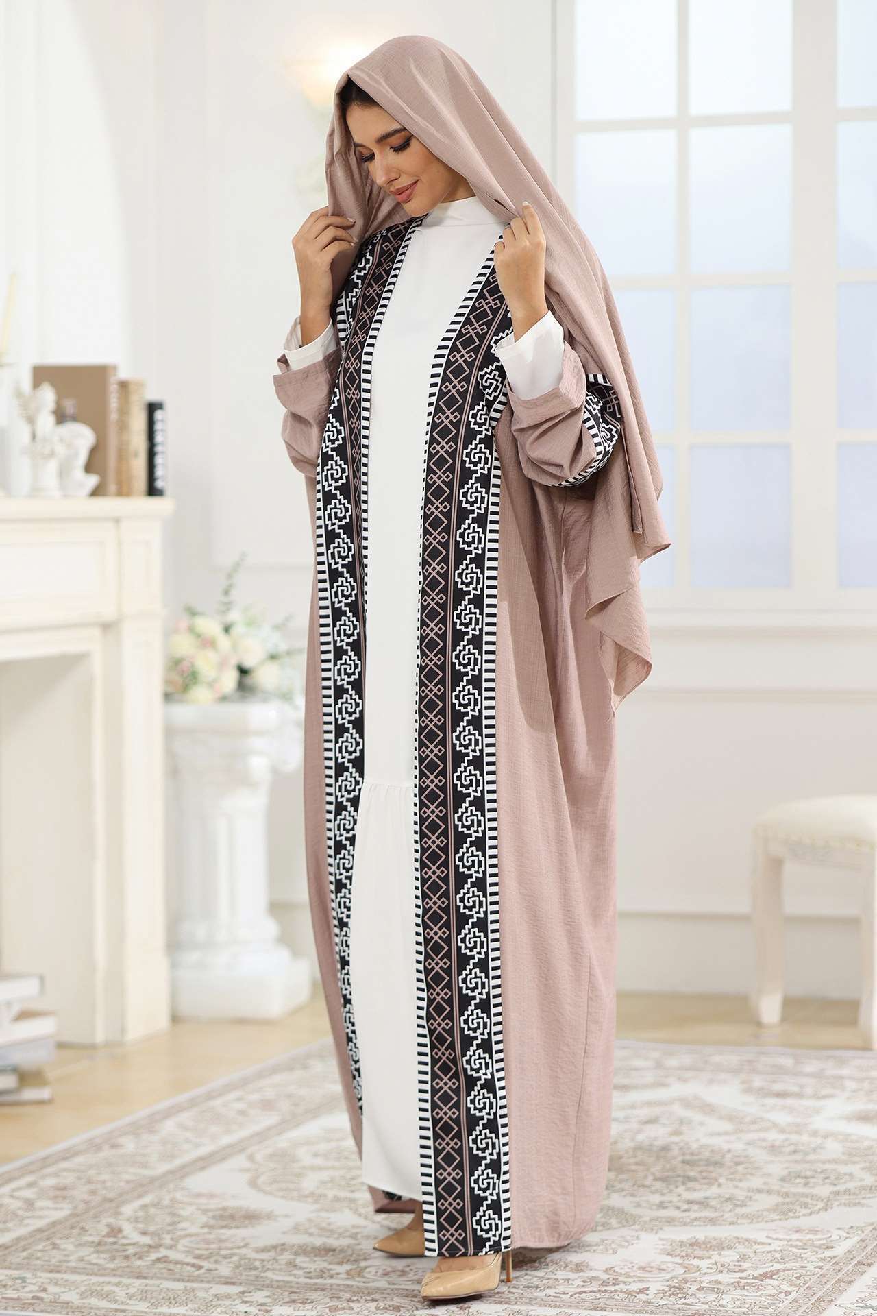 Wholesale Custom Abaya Manufacture Conservative Cardigan Islamic Muslim Abaya Dubai Qatar Open Abayas