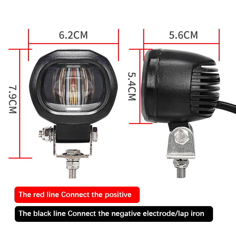 LED Red blue Linear Forklift Safe Area Work Light 10V-80V10W IP67 forklift spot red or blue safety light led danger area light