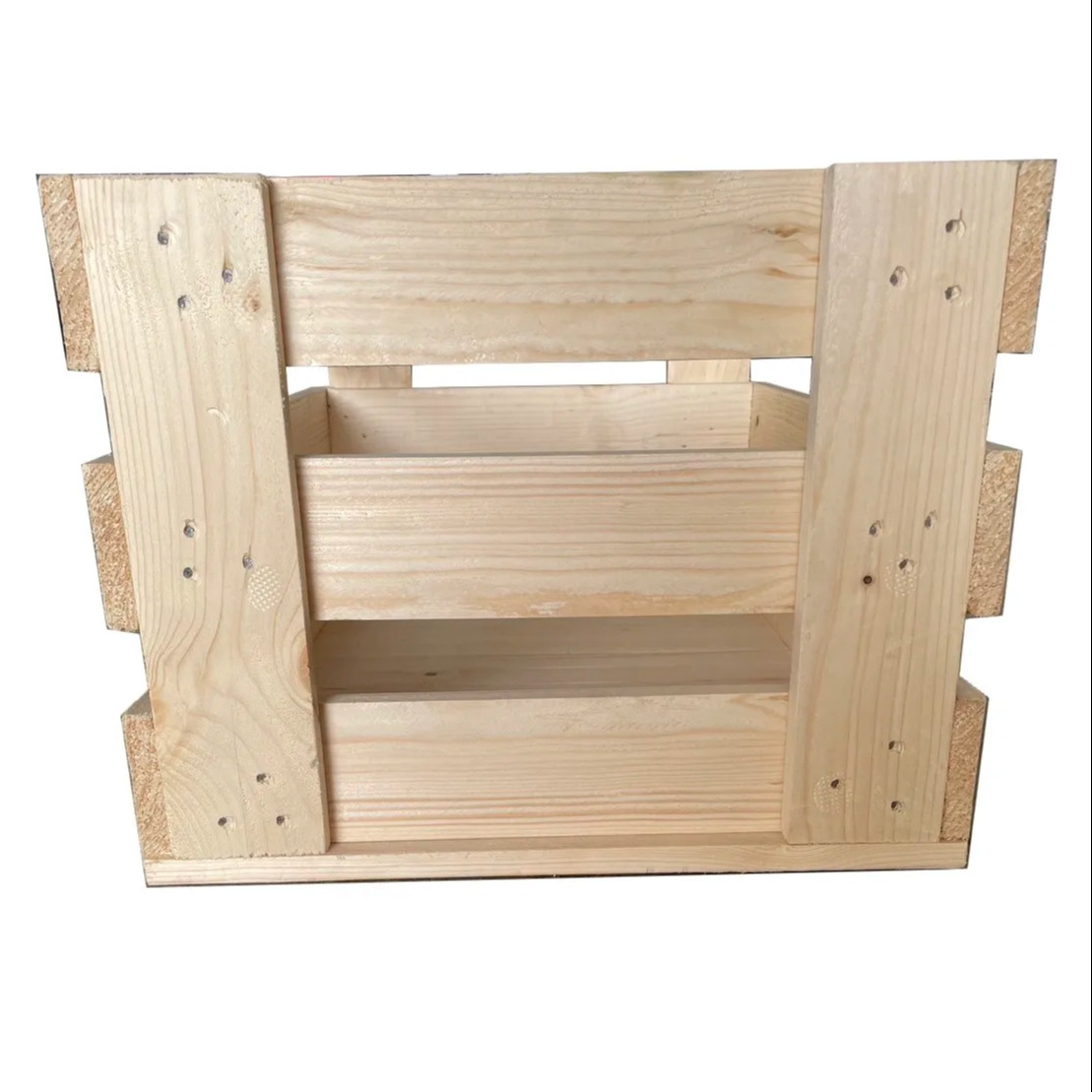 High Quality Openly Storage Crate  Wooden Crate Box For Multifunction use Handmade Modern natural Finished Crate