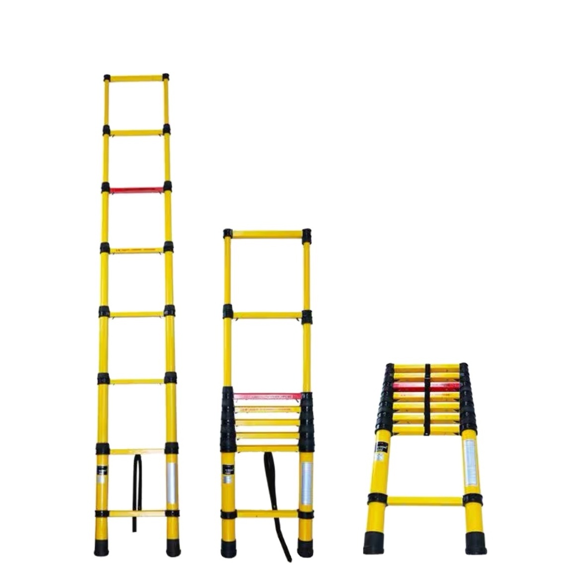 Factory High Quality Glass Fiber Telescopic Ladder Safety Single Side Ladder