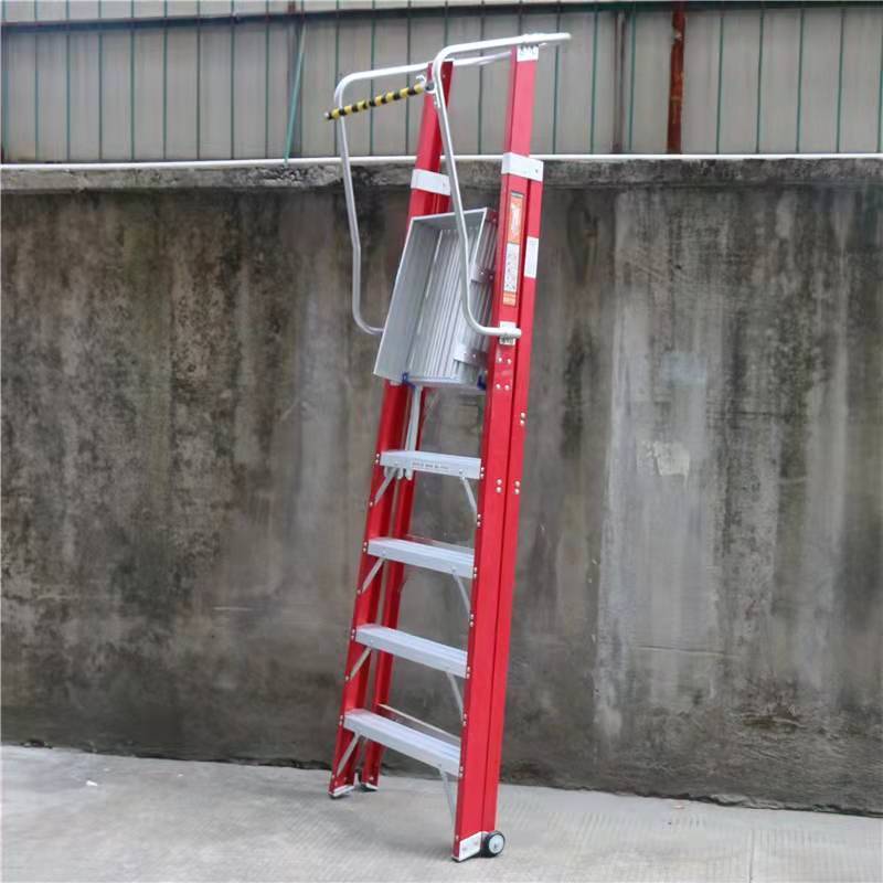 telescopic ladder fiberglass 11 ft telescoping multi-position fiberglass telescopic ladder