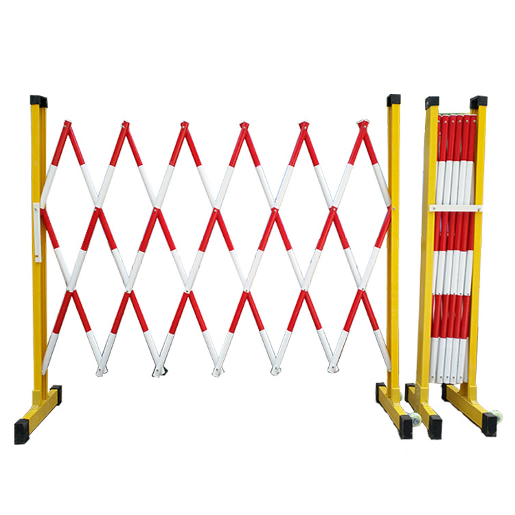 Portable isolated traffic safety insulated telescopic fence