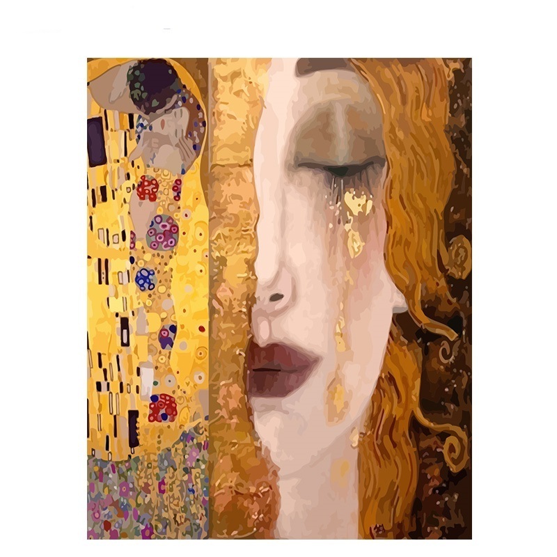 CHENISTORY DZ992088  DIY Painting By Numbers  Gustav Klimt oil painting By Numbers Modern Home Wall Art canvas painting