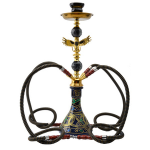 Double pipe Arabian Water Bottle full set Eagle Spread wings medium size four glass pipe Bar Hookah