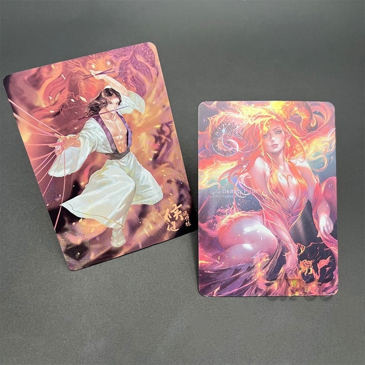 Holographic Print Custom Playing Cards Trading Cards Game Card For Kids