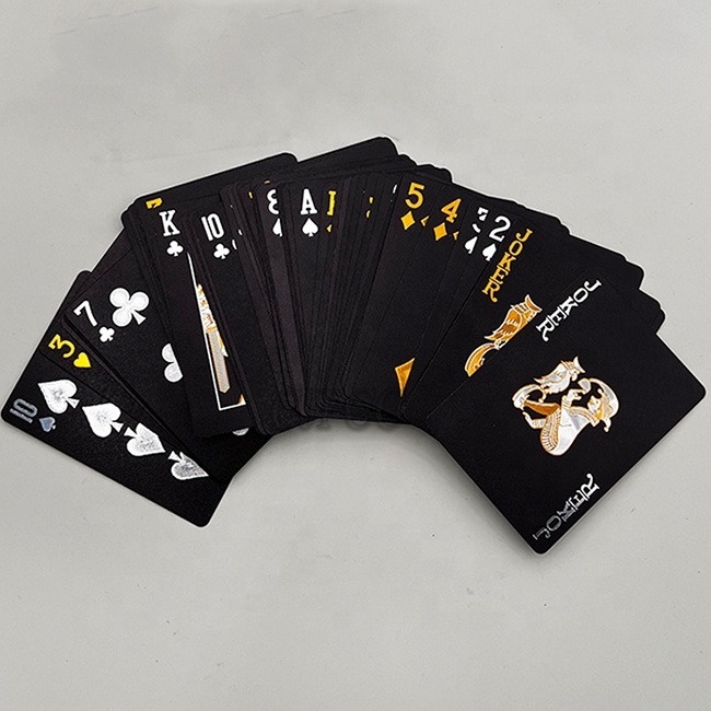 Custom Logo Plastic Playing Cards Waterproof Poker Playing Cards