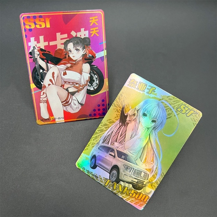 Holographic Print Custom Playing Cards Trading Cards Game Card For Kids