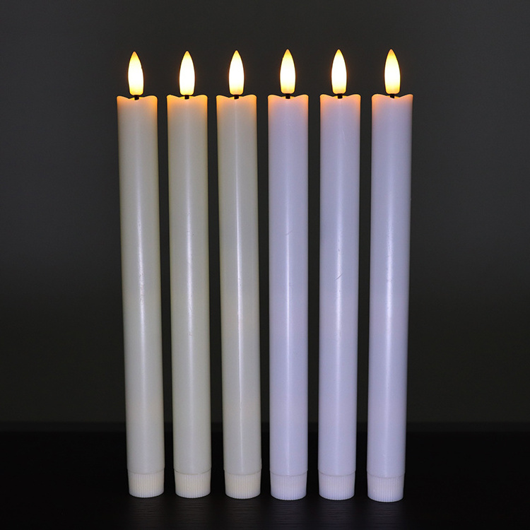 White Ivory Flameless Led Christmas Decoration Led Stick Votive Candles Warmer Light