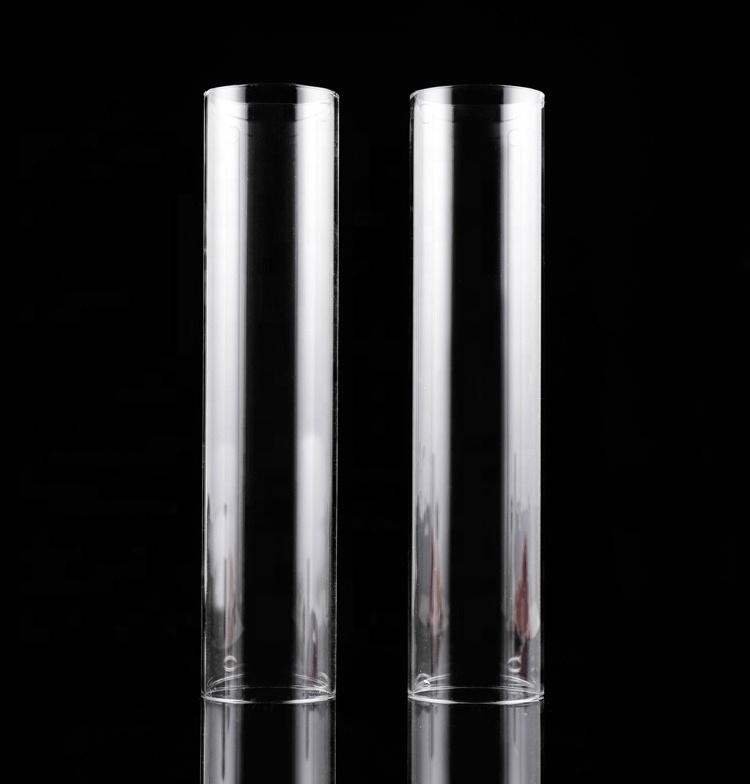 Custom Clear Glass Cylinders Tube For Crystal Candelabra Candle Holder Wedding Centerpiece