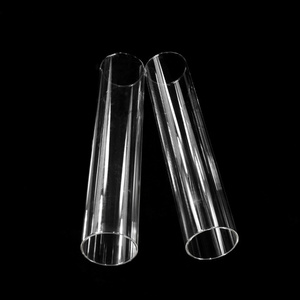 Custom Clear Glass Cylinders Tube For Crystal Candelabra Candle Holder Wedding Centerpiece