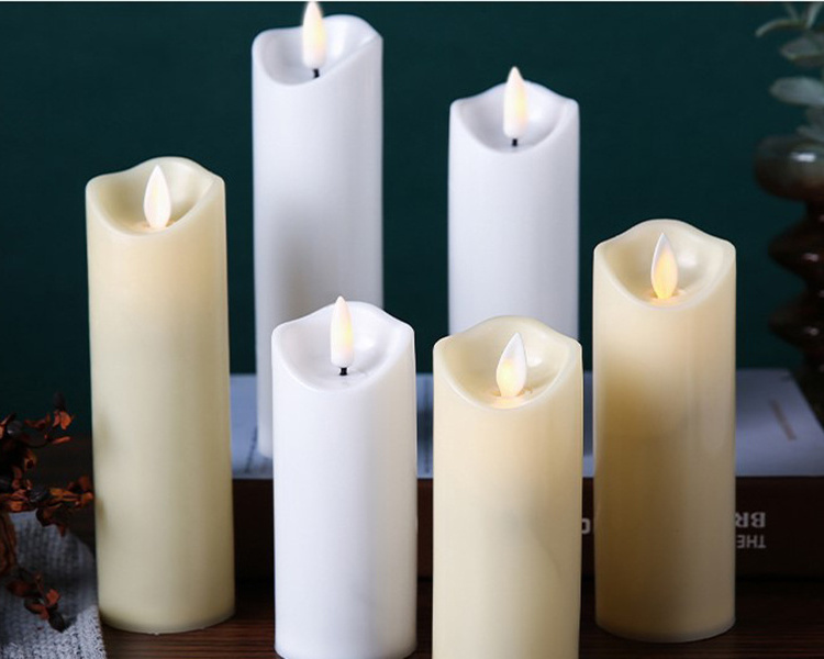 Wholesale Plastic Flameless Flickering Led Votive Tealight Pillar candles