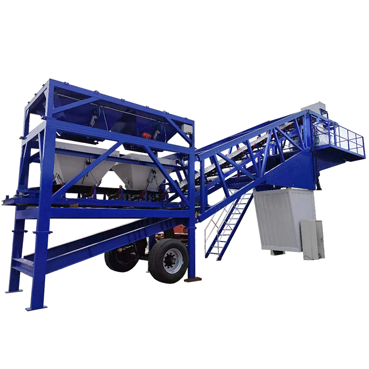 Truck mounted concrete batching plant concrete batching plant 50m3/hr