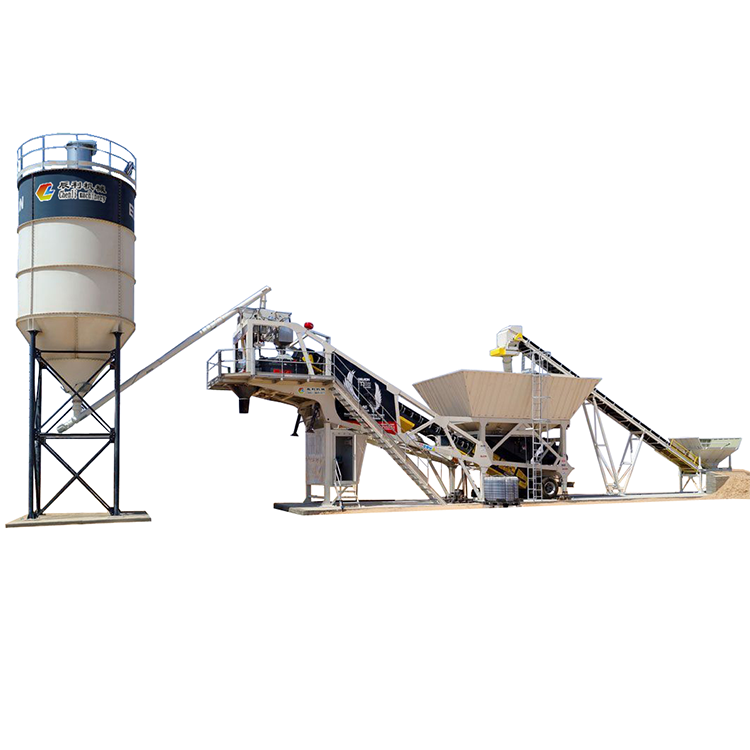 Truck mounted concrete batching plant concrete batching plant 50m3/hr