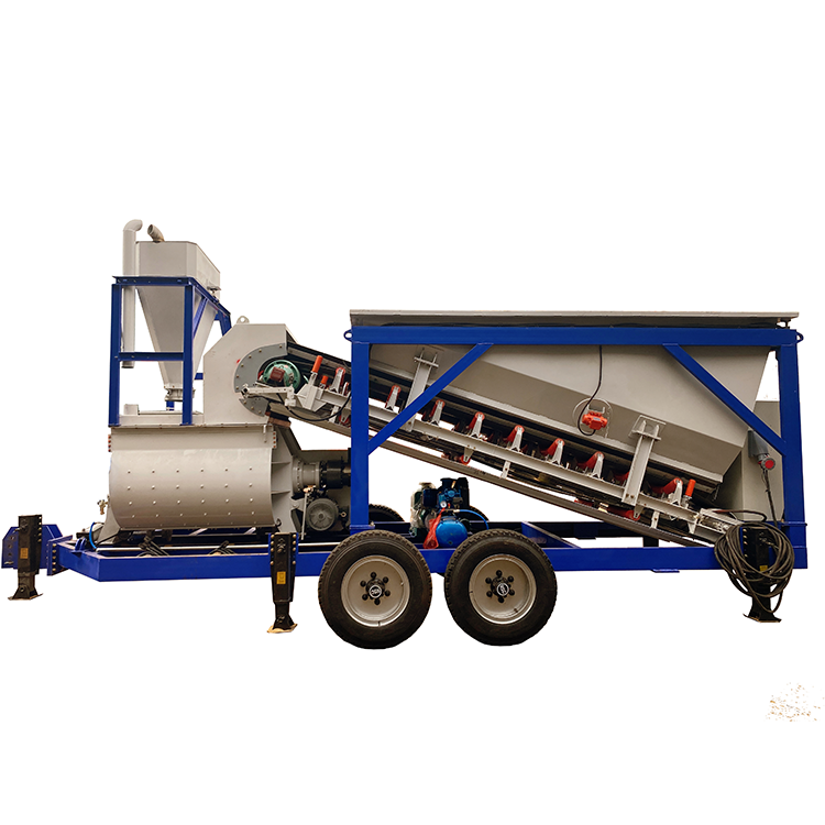 wholesale environmental protection  mini mobile concrete mixing plant