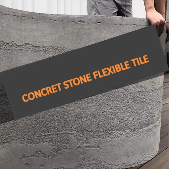 Wholesale durable concrete flexible tiles cultural stone soft tile for interior & exterior wall or ceiling decoration