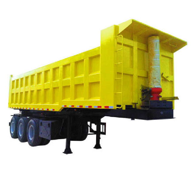 ShanDong superior quality tri-axle 60 ton side tipper hydraulic cylinder dump trailers carrier trucks trailer for sale