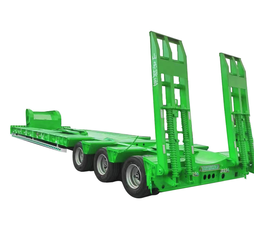 High Quality 3 Axle 40T 4 Axle 60T Steel Semi-Trailers for Sale Flatbed Flat Bed Container Truck Trailer in Africa