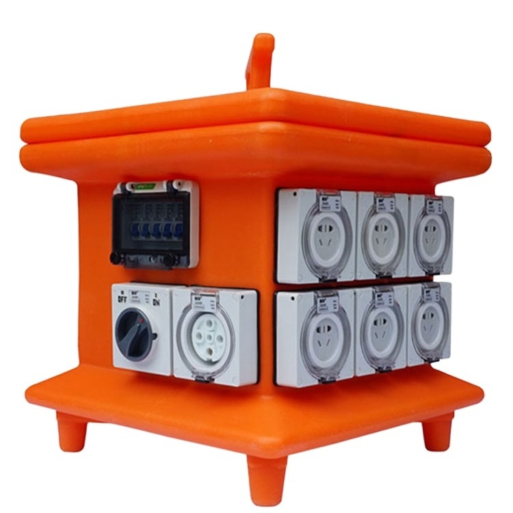 Outdoor industrial Power 3 phase Australia Waterproof Portable Electrical Distribution Board Box size