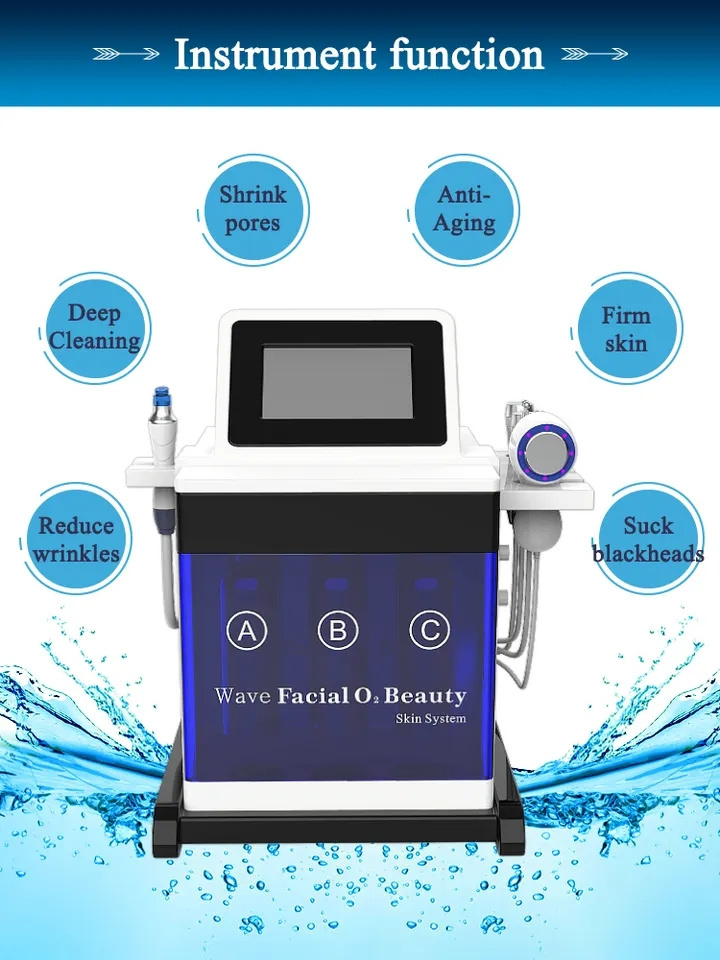 New 5 in1hydro-facial solution microdermabrasion bubble beauty hydro-facial machine