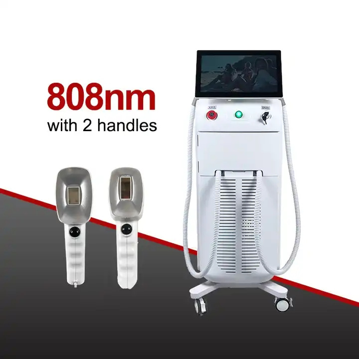 Diode Laser 755 808 1064 2 Handles 808nm Hair Removal Machine