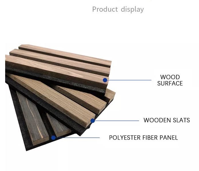 soundproof wood laminate veneer slat wall panel acoustic insulation 3d flexible MDF panel