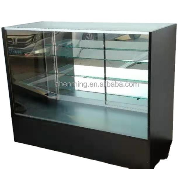 Customized Retail Shop Display Cabinet Case MDF Wood Store Counter Vitrine Shopping Mall Showroom Glass Display Showcase